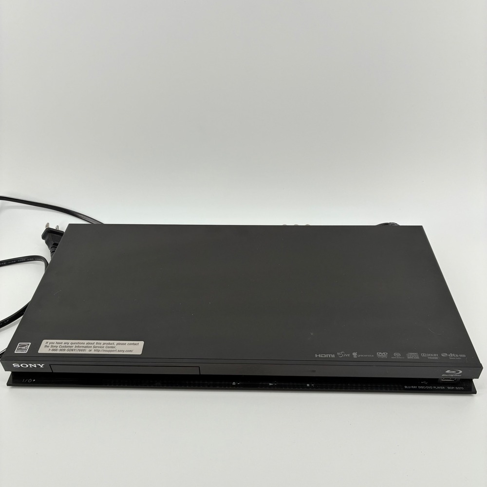 Sony BDP-S370 Blu-ray DVD Player Full HD 1080p HDMI USB Black BDP-S370/WM